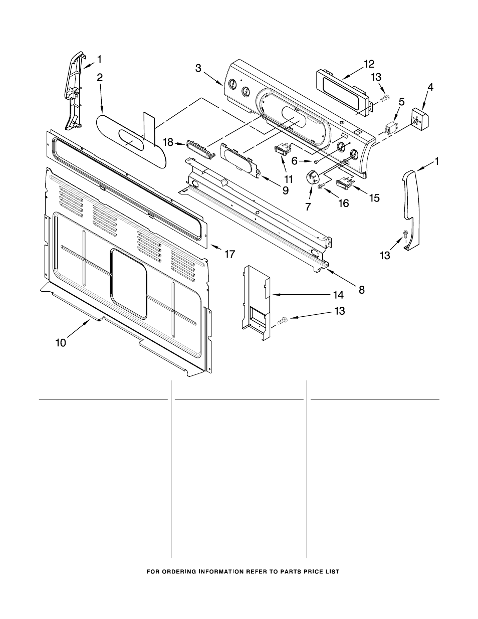 Control panel, Control panel parts | KITCHENAID KERA205PBL1 User Manual | Page 2 / 8