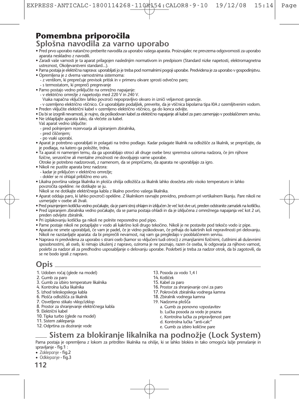 Tefal GV 7250 User Manual | Page 113 / 134