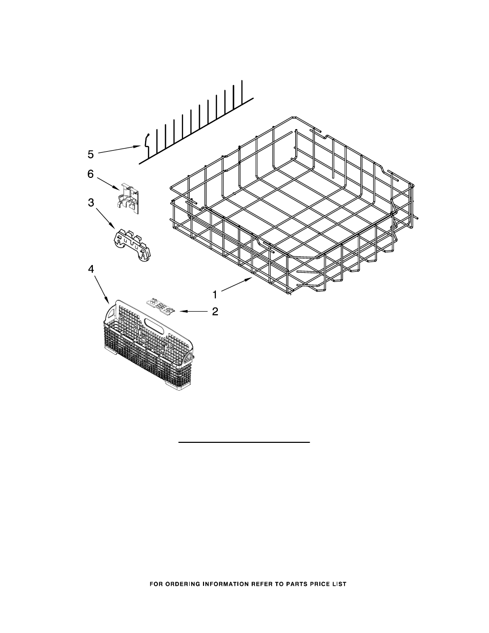 Lower rack, Lower rack parts | KITCHENAID KUDC20CVSS0 User Manual | Page 12 / 14
