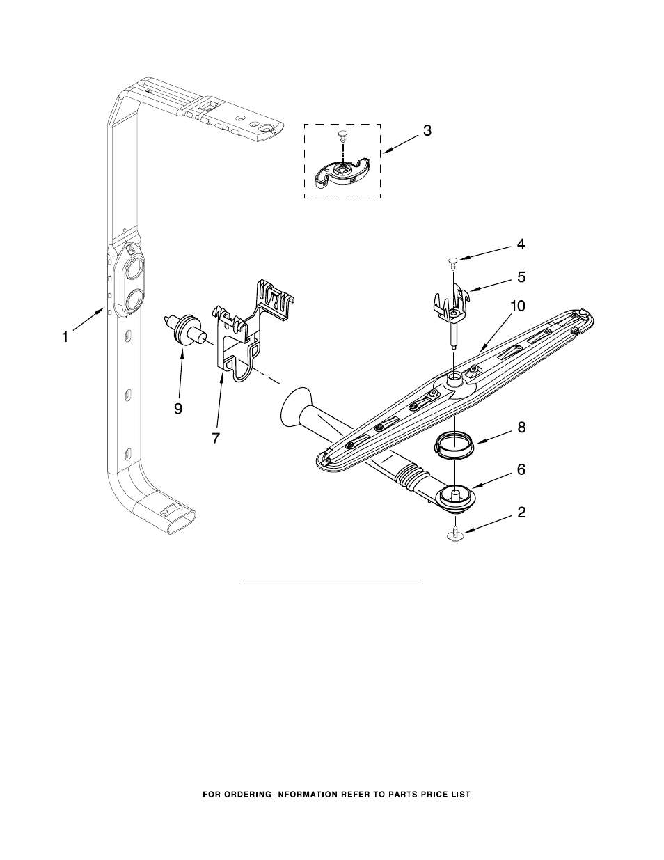 Upper wash and rinse, Upper wash and rinse parts | KITCHENAID KUDC20CVSS0 User Manual | Page 9 / 14