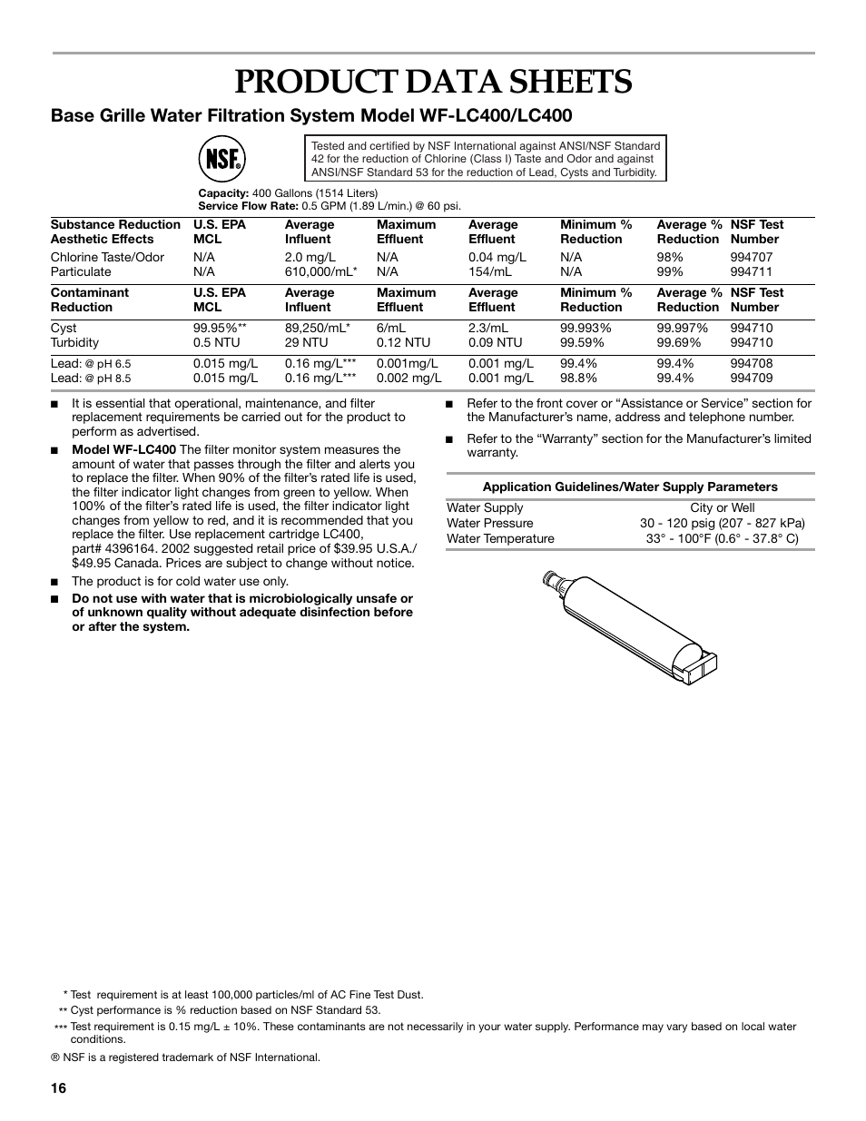 Product data sheets | KITCHENAID Bottom-Mount Built-In Refrigerator User Manual | Page 16 / 52