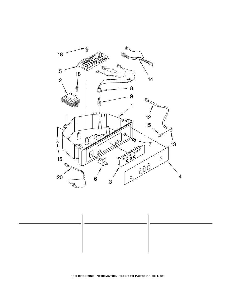 Control panel, Control panel parts | KITCHENAID KUIS15NRHW8 User Manual | Page 6 / 9