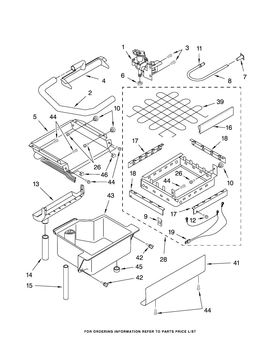 Evaporator, ice cutter grid and water, Evaporator, ice cutter grid and water parts | KITCHENAID KUIS155HPB2 User Manual | Page 3 / 8