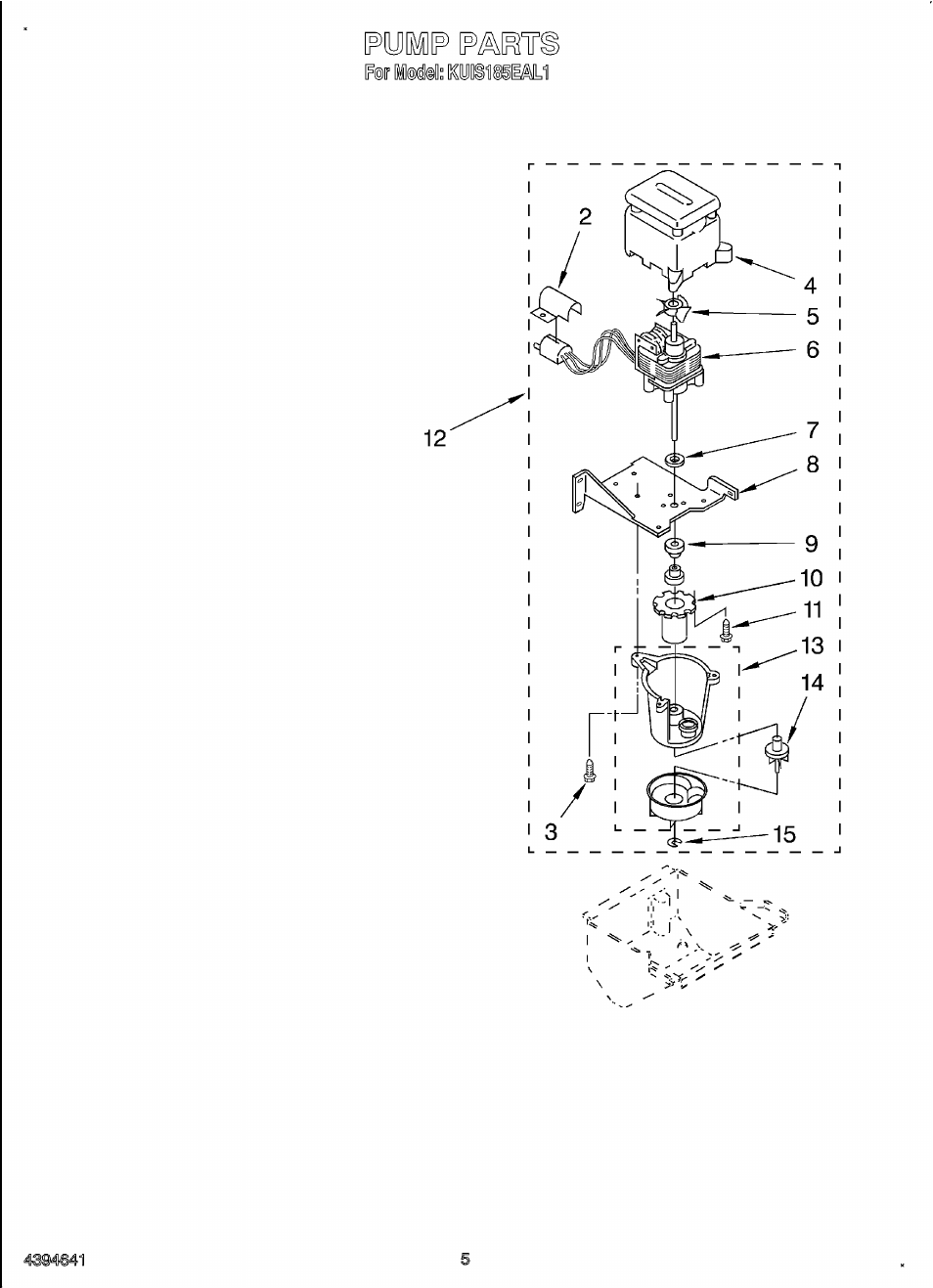 Pump | KITCHENAID KUIS185EAL1 User Manual | Page 6 / 11