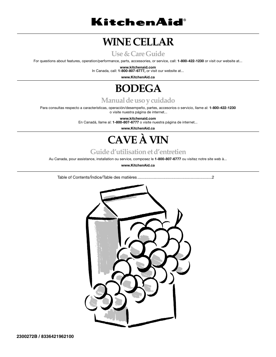 KITCHENAID WINE CELLAR User Manual | 32 pages