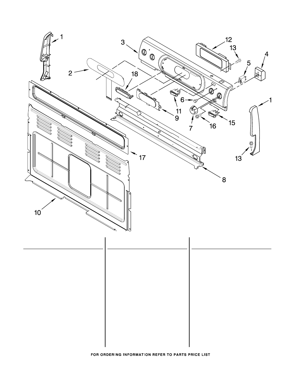 Control panel, Control panel parts | KITCHENAID KERA205PBL2 User Manual | Page 2 / 8