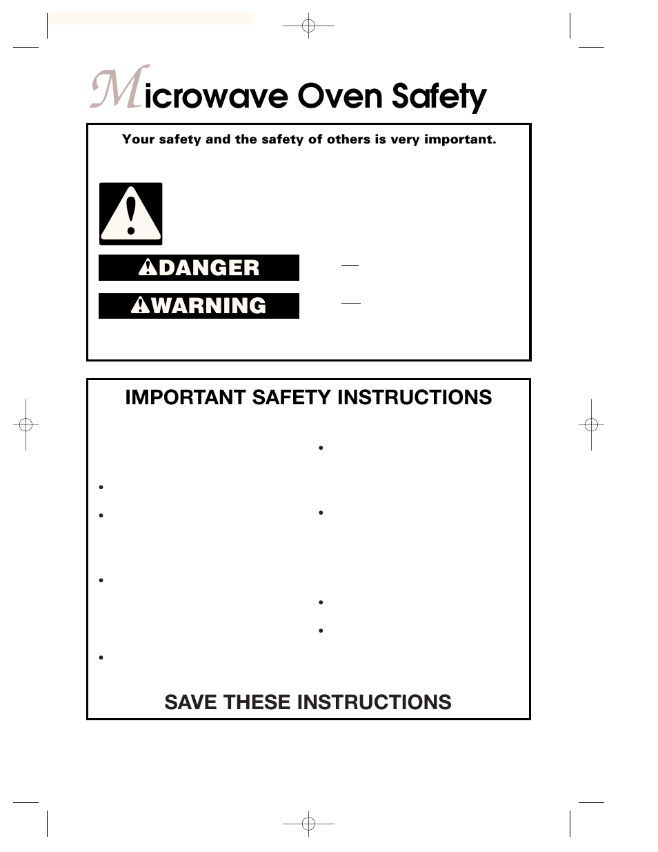 Safety, Icrowave oven safety, Wdanger w warning | Important safety instructions, Save these instructions | KITCHENAID KBMC147H User Manual | Page 3 / 42