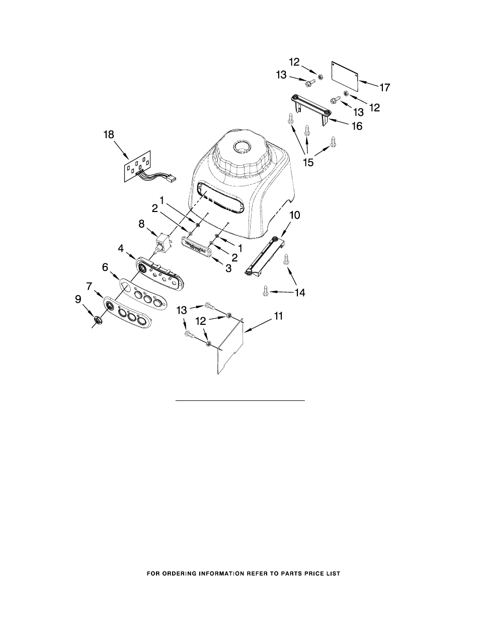 Escutcheon and control parts | KITCHENAID 4KPCB348PPM1 User Manual | Page 4 / 4
