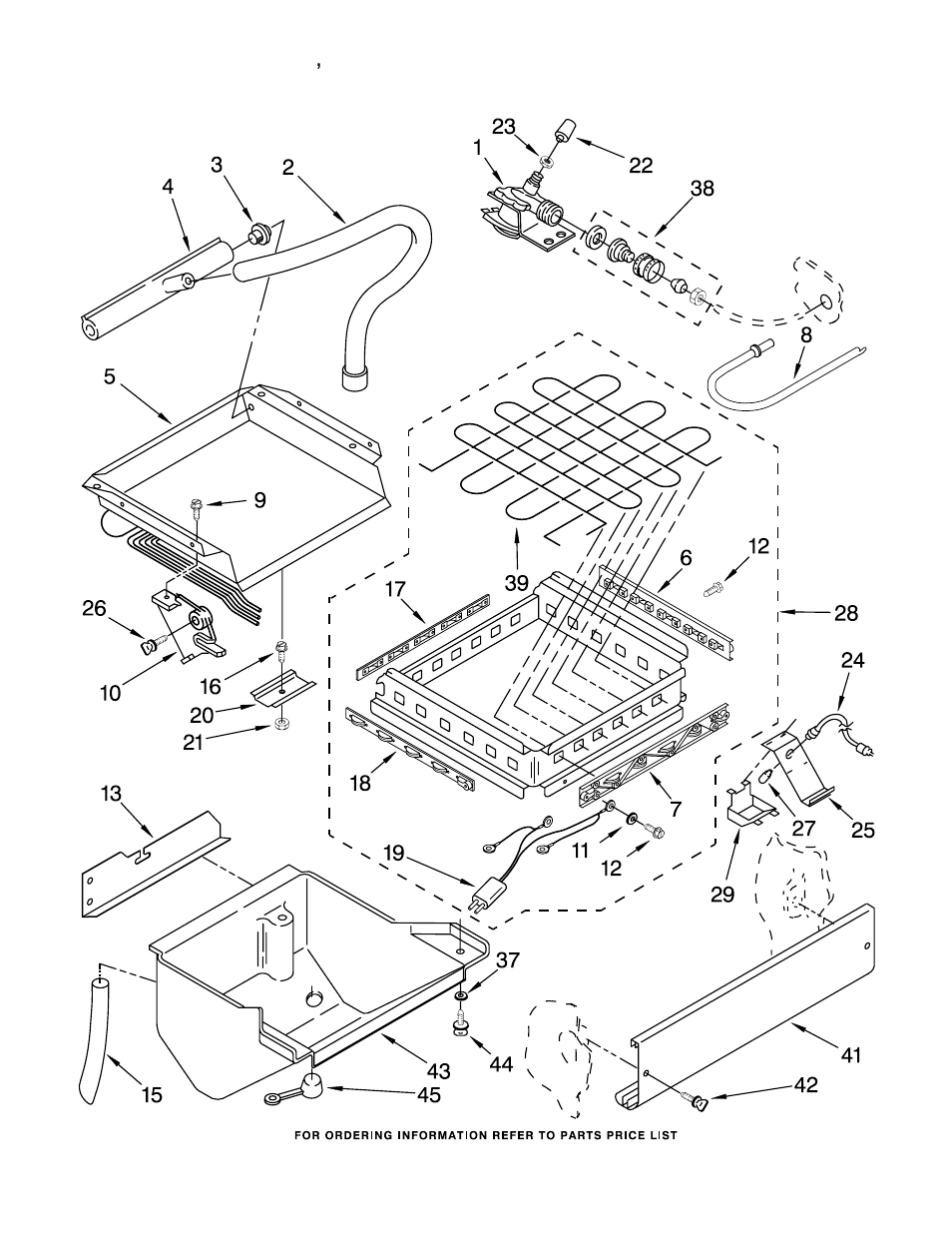 Evaporator ice cutter grid and water, Evaporator ice cutter grid and water parts | KITCHENAID KUIS185FWH0 User Manual | Page 3 / 8