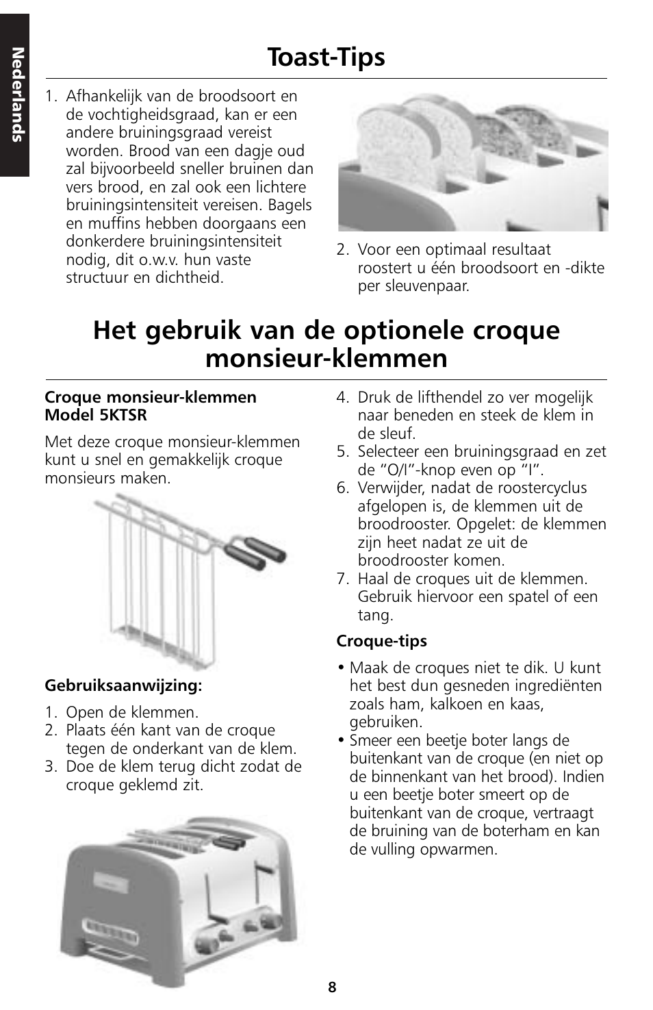 Toast-tips | KITCHENAID 5KTT890 User Manual | Page 9 / 146