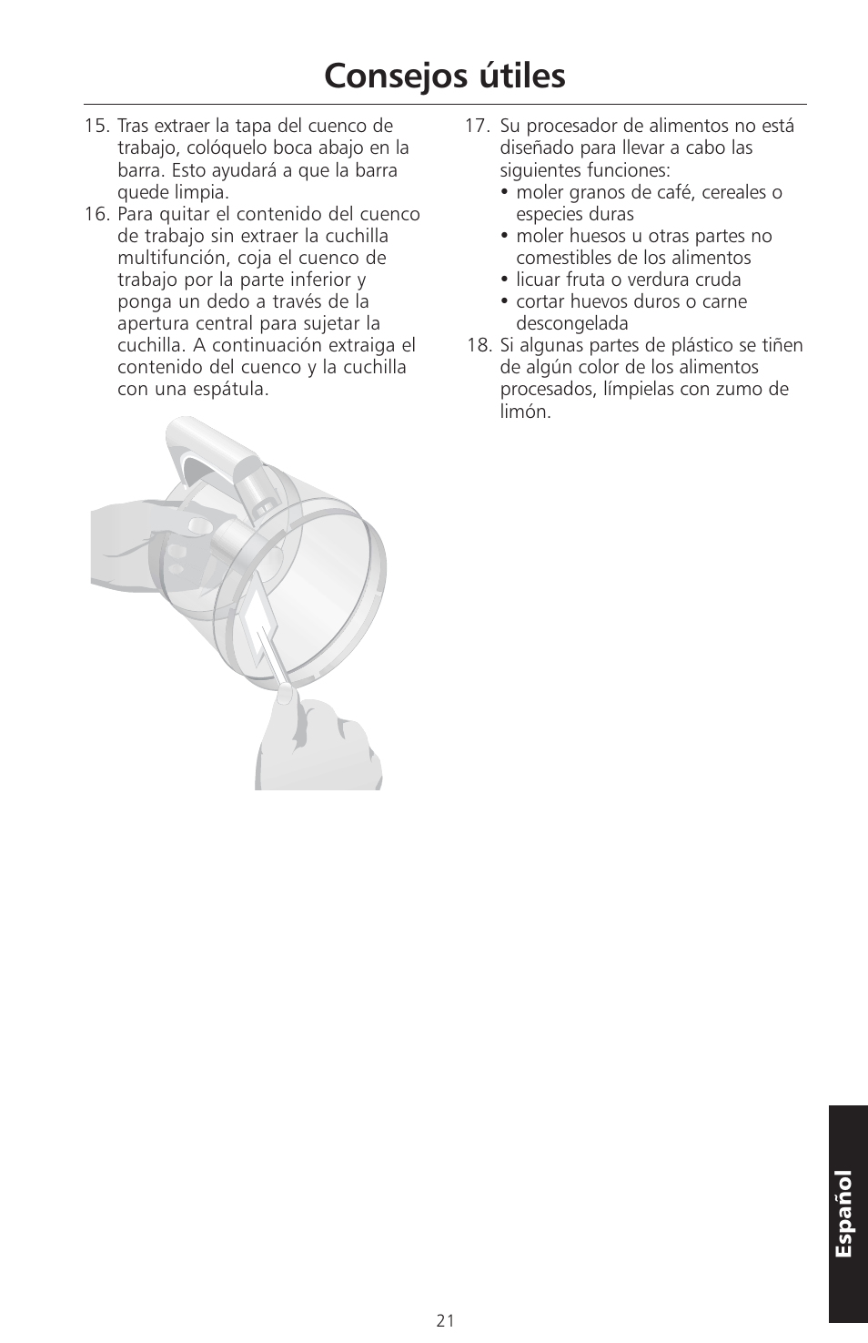 Consejos útiles | KITCHENAID ARTISAN 5KFPM770 User Manual | Page 164 / 367