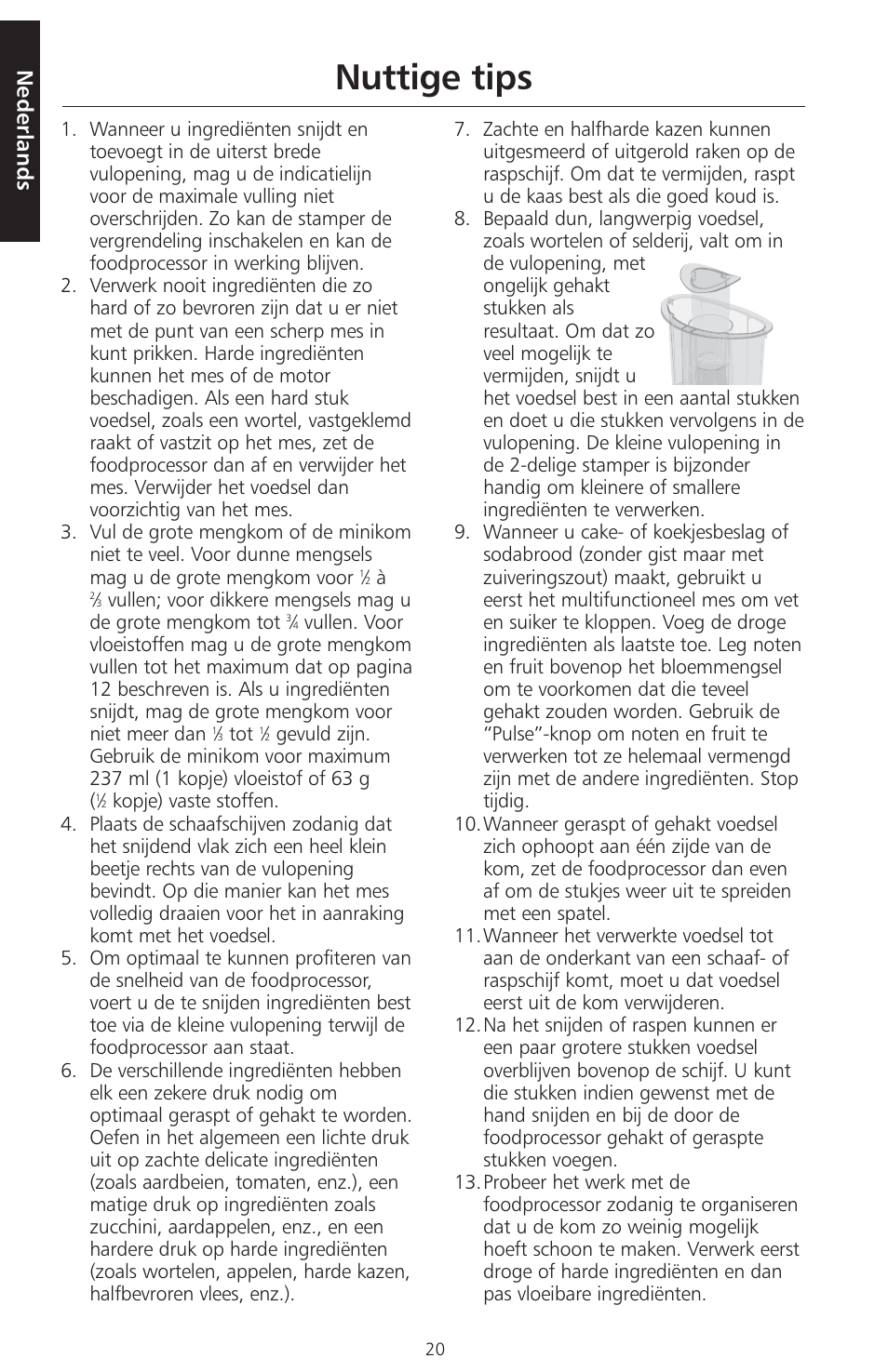 Nuttige tips, Nederlands | KITCHENAID ARTISAN 5KFPM770 User Manual | Page 21 / 367