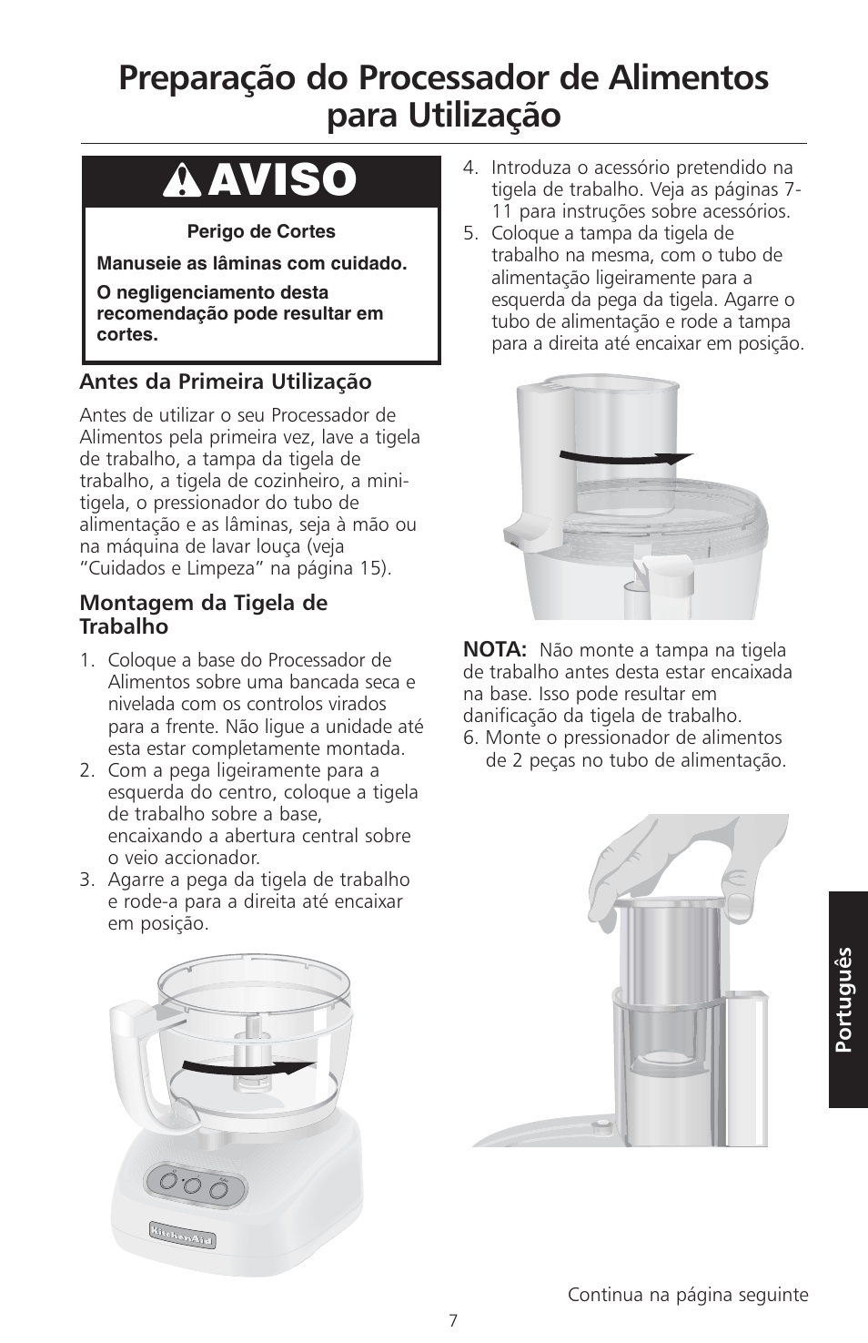 Aviso | KITCHENAID ARTISAN 5KFPM770 User Manual | Page 290 / 367