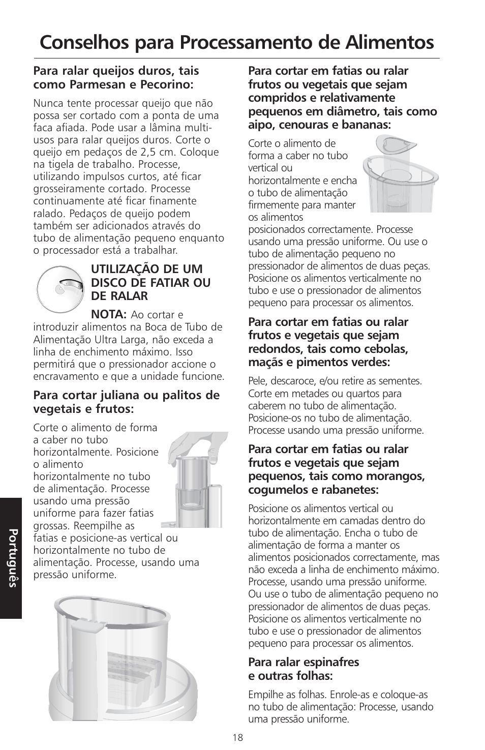 Conselhos para processamento de alimentos | KITCHENAID ARTISAN 5KFPM770 User Manual | Page 301 / 367