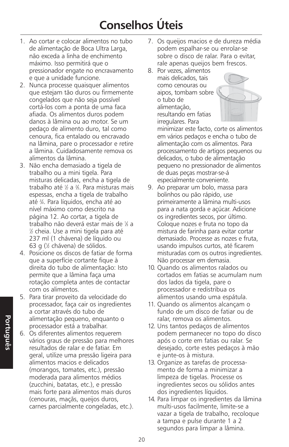 Conselhos úteis, Português | KITCHENAID ARTISAN 5KFPM770 User Manual | Page 303 / 367