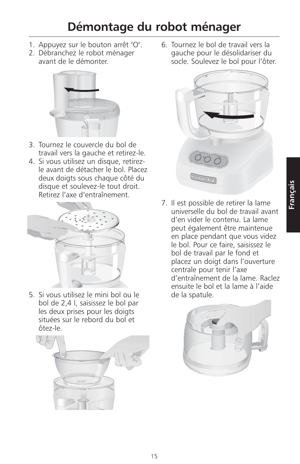 Démontage du robot ménager | KITCHENAID ARTISAN 5KFPM770 User Manual | Page 72 / 367