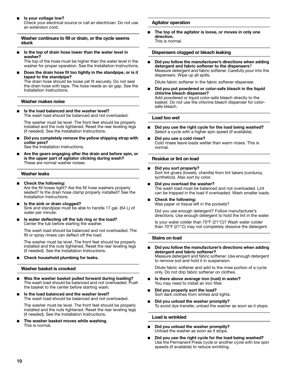 KITCHENAID KAWS750J User Manual | Page 10 / 12