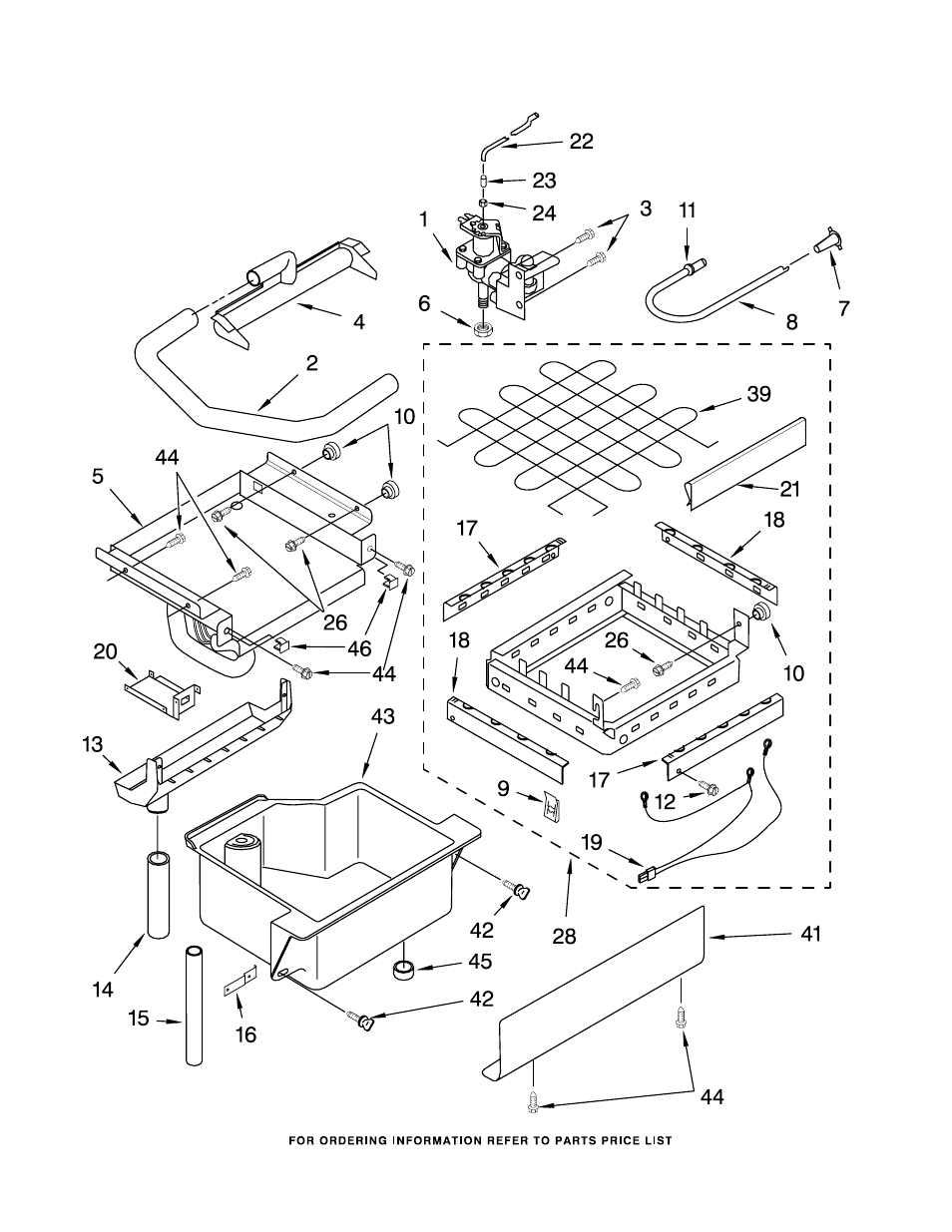 Evaporator, ice cutter grid and water, Evaporator, ice cutter grid and water parts | KITCHENAID KUIS185JPB3 User Manual | Page 3 / 8