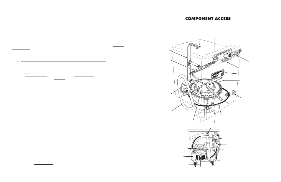 Component access, Component location | KITCHENAID KUD01 User Manual | Page 17 / 26