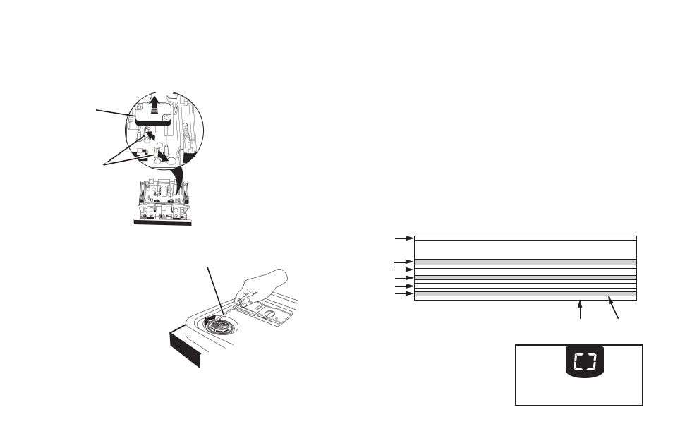 How to use the common cycle time chart, Removing the active vent assembly, Removing the door latch microswitch | Common cycle time chart layout, Inset, Fig. 3-6), Fig. 3-6, Fig. 3-5) fig. 3-5, Fig. 4-1 | KITCHENAID KUD01 User Manual | Page 20 / 26