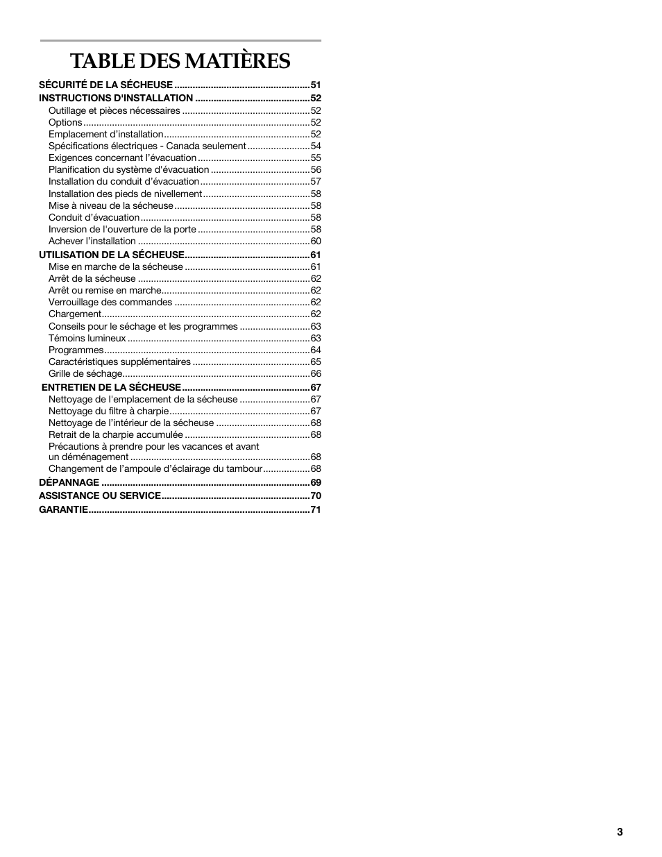 KITCHENAID KEHS01P User Manual | Page 3 / 72