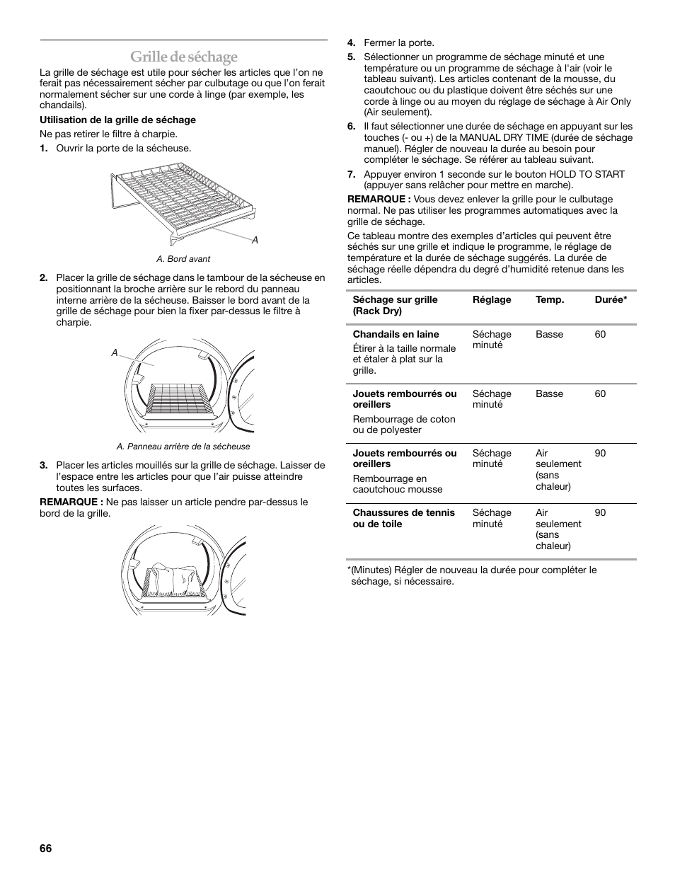 Grille de séchage | KITCHENAID KEHS01P User Manual | Page 66 / 72