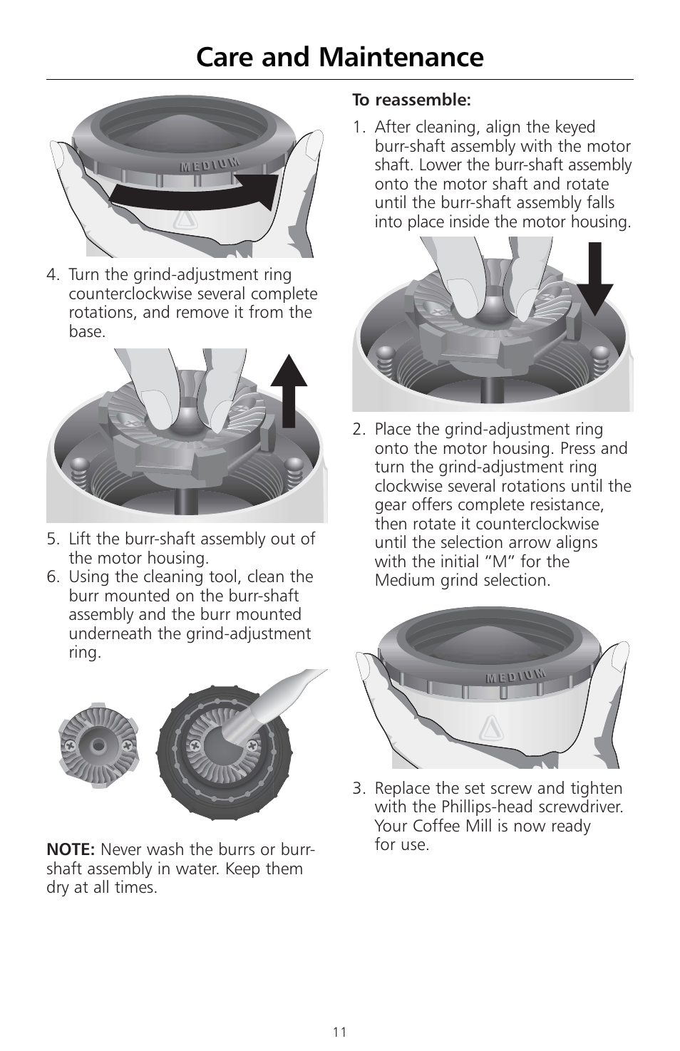 Care and maintenance | KITCHENAID A-9 User Manual | Page 13 / 16