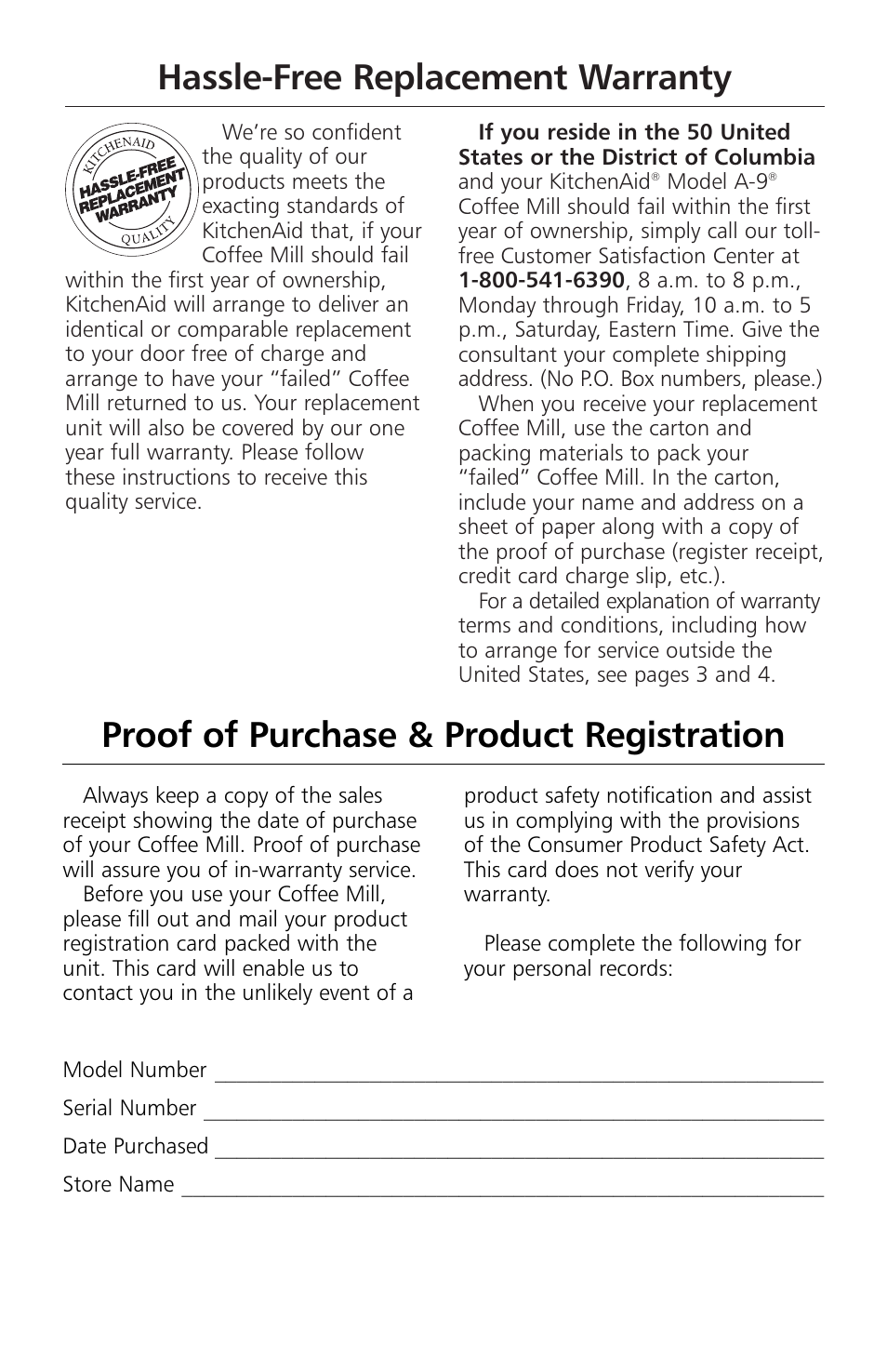 KITCHENAID A-9 User Manual | Page 2 / 16