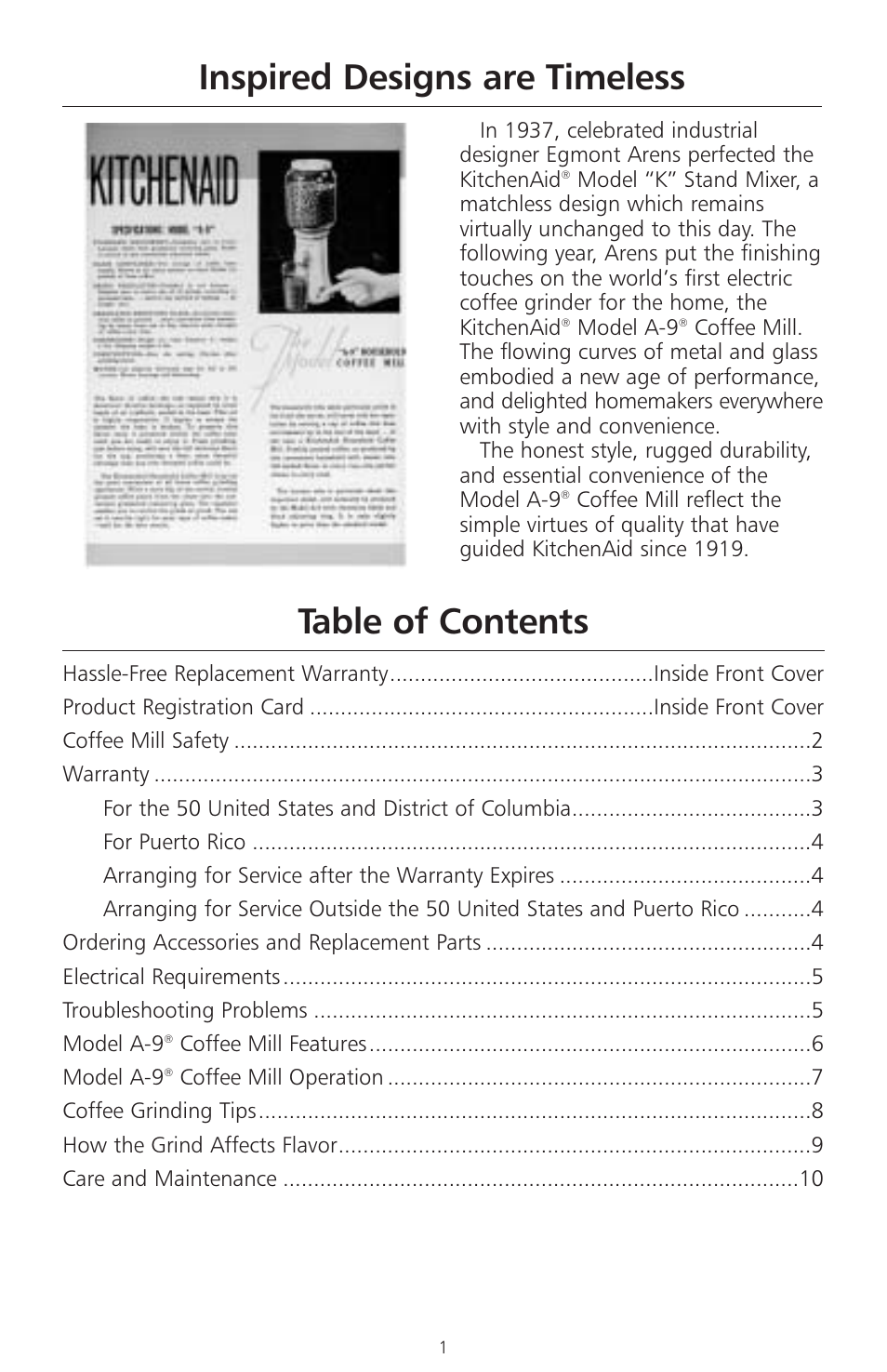 KITCHENAID A-9 User Manual | Page 3 / 16