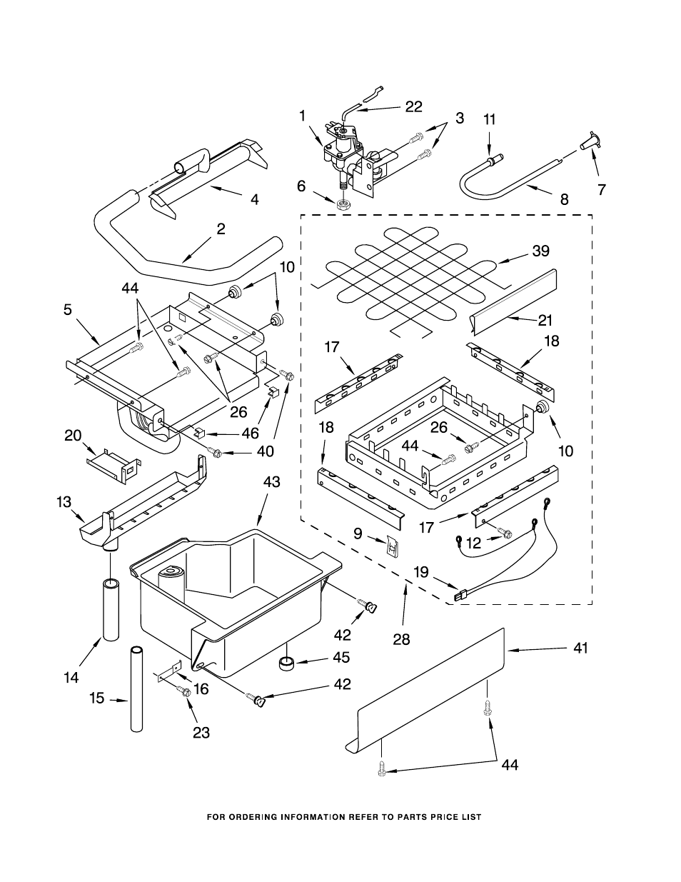Evaporator, ice cutter grid and water, Evaporator, ice cutter grid and water parts | KITCHENAID KUIS18NNJS5 User Manual | Page 3 / 8