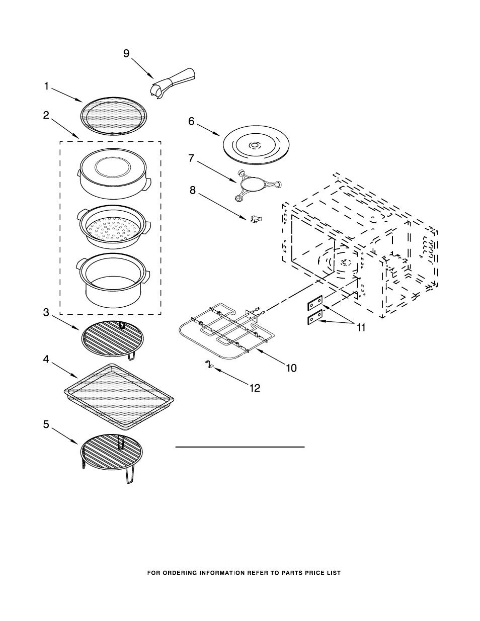 Internal microwave, Internal microwave parts | KITCHENAID KBHS109SSS03 User Manual | Page 7 / 8