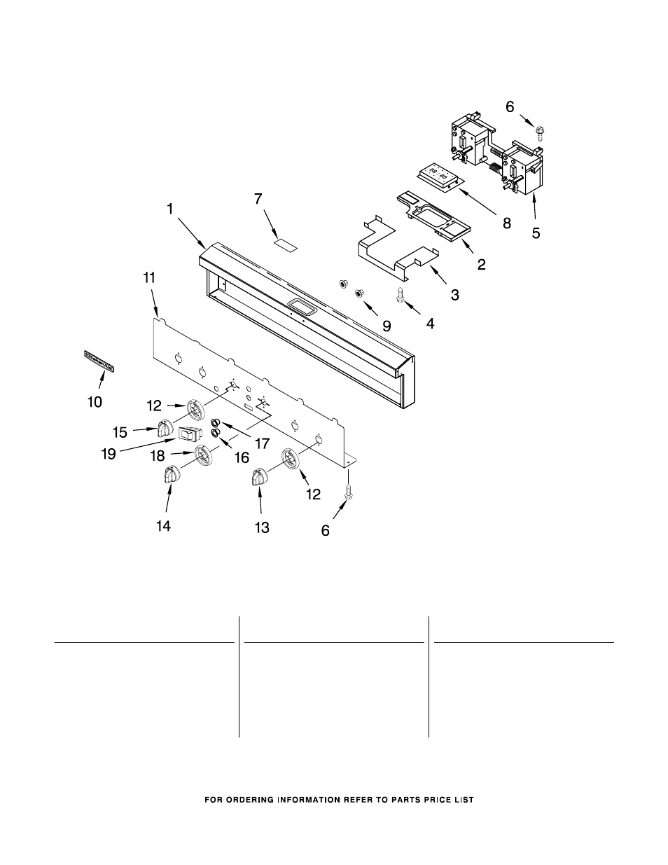 Control panel, Control panel parts | KITCHENAID KDRP407HSS12 User Manual | Page 5 / 10