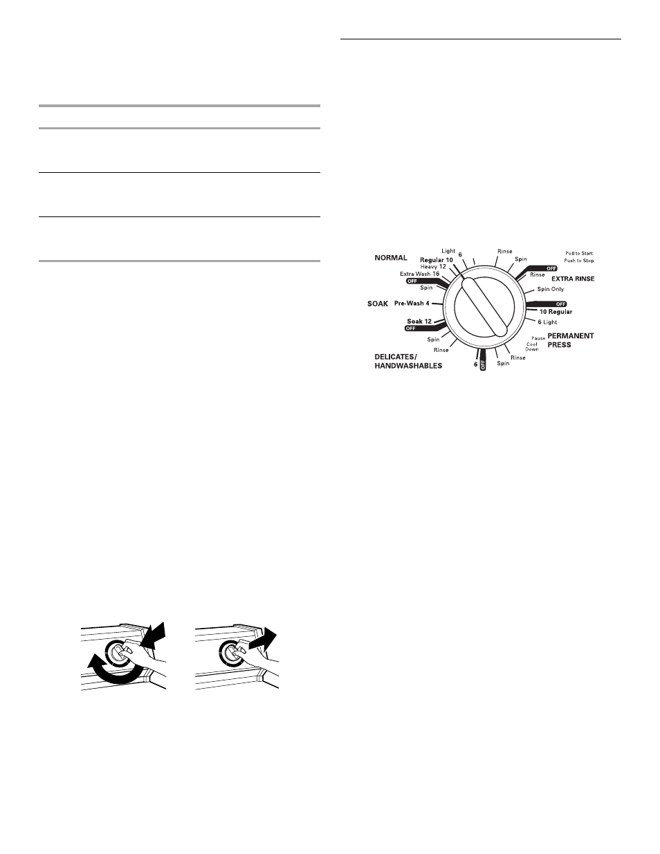 Selecting a cycle and time, Model kaws700j | KITCHENAID KAWS850J User Manual | Page 7 / 15