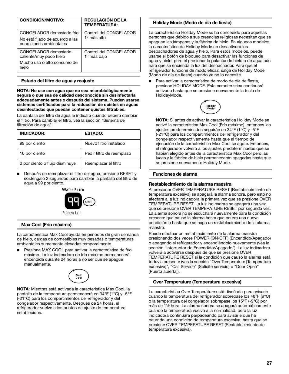 KITCHENAID BUILT-IN REFRIGERATOR User Manual | Page 27 / 64