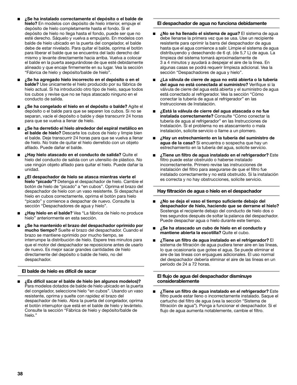 KITCHENAID BUILT-IN REFRIGERATOR User Manual | Page 38 / 64