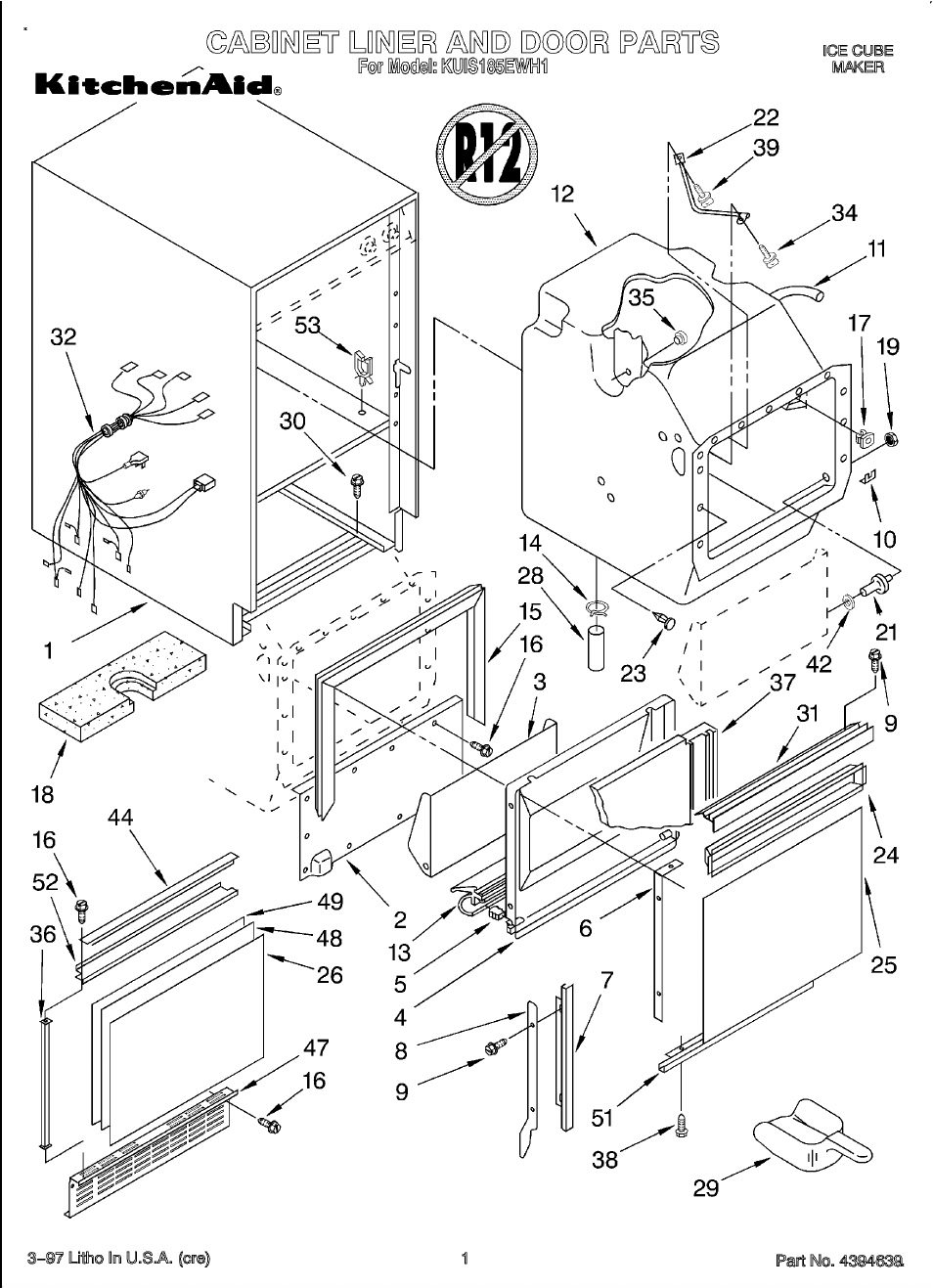 KITCHENAID KUIS185EWH1 User Manual | 11 pages