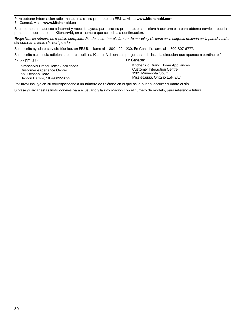KITCHENAID T2RFWG2 User Manual | Page 30 / 46