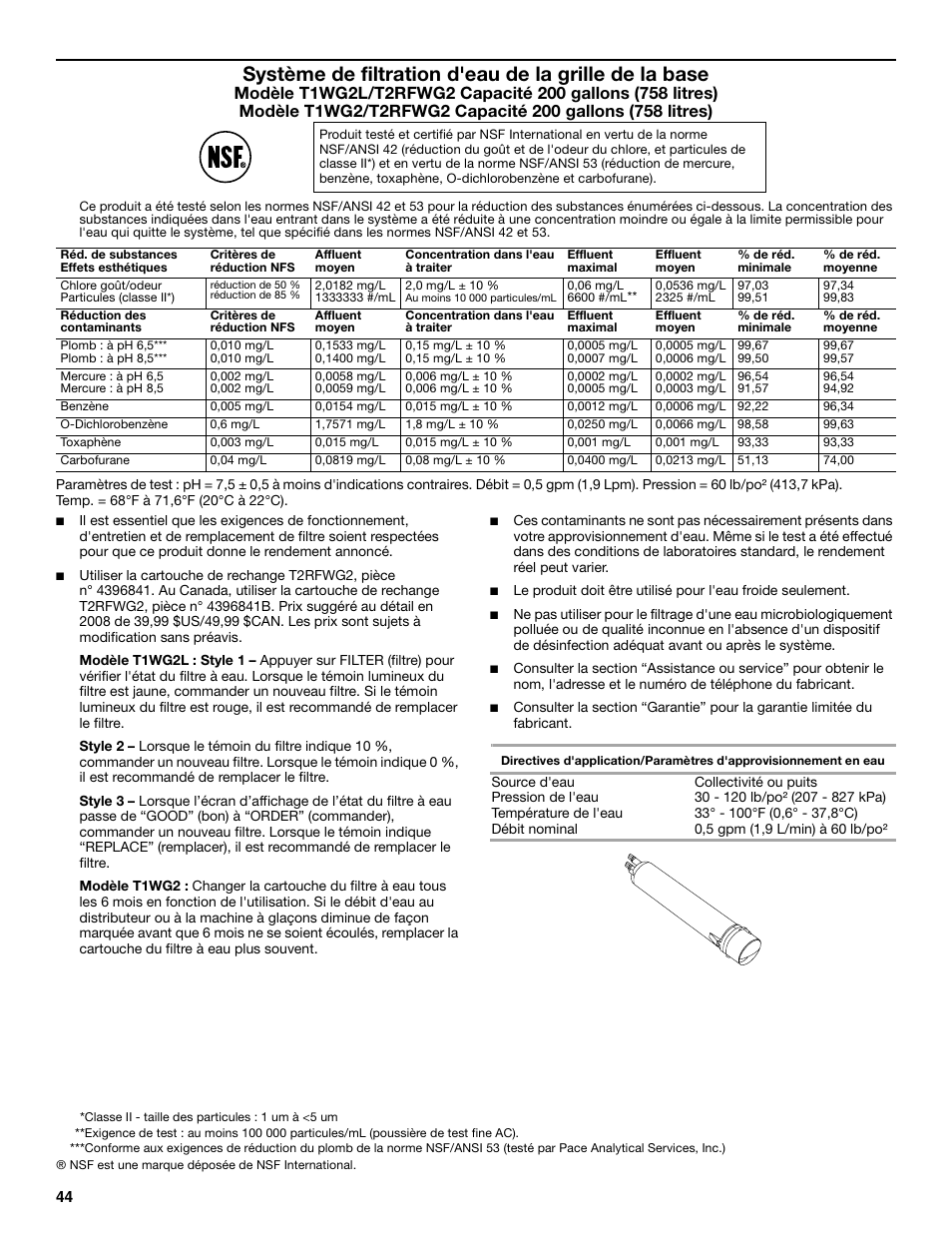 KITCHENAID T2RFWG2 User Manual | Page 44 / 46