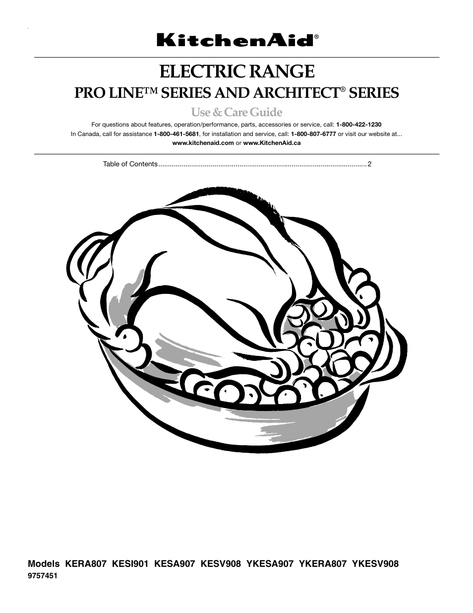 KITCHENAID KERA807 KESI901 User Manual | 32 pages