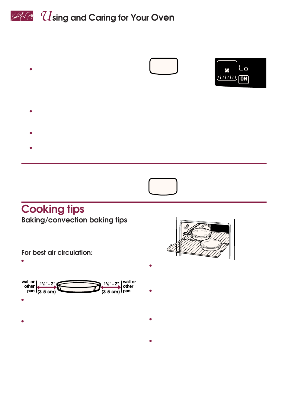 Cooking tips, Oven, Sing and | Aring for | KITCHENAID YKGRT507 User Manual | Page 34 / 71