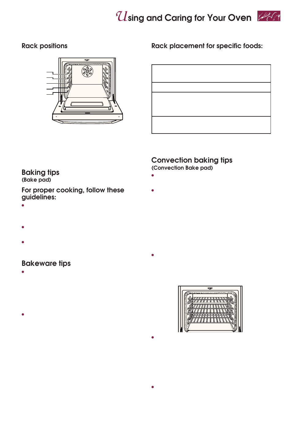 Oven, Sing and, Aring for | KITCHENAID YKGRT507 User Manual | Page 35 / 71