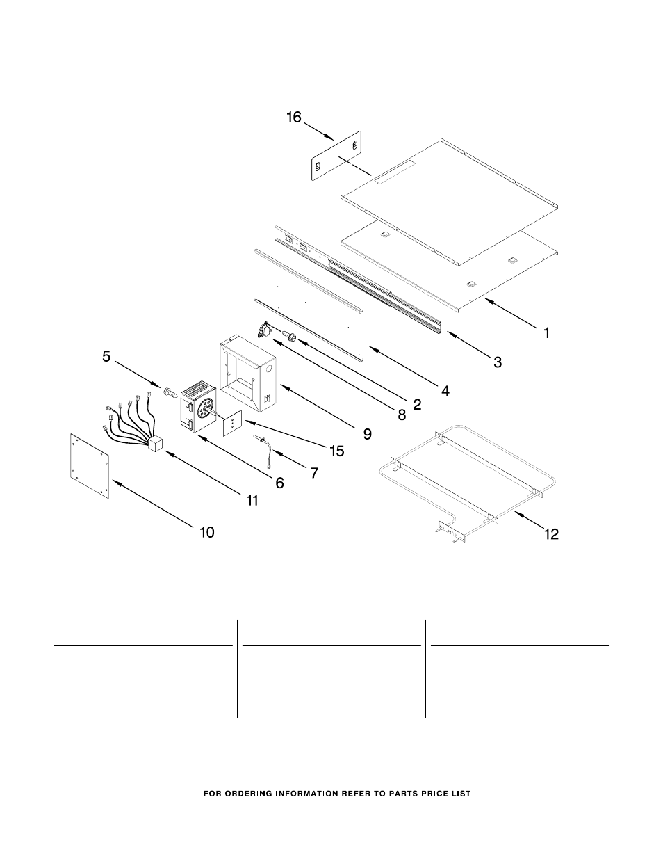 Internal warming drawer, Internal warming drawer parts | KITCHENAID KFRU488VSS00 User Manual | Page 7 / 10