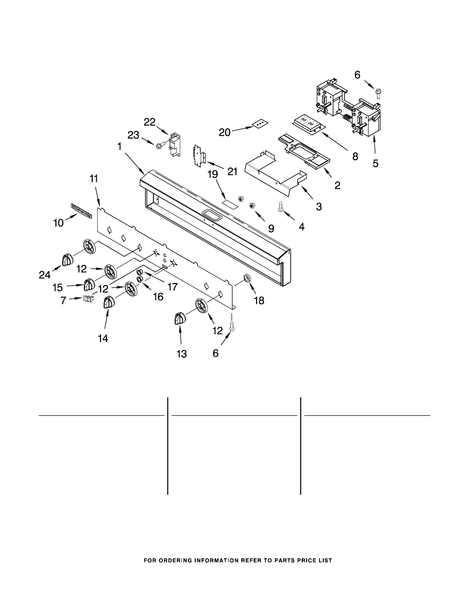 Control panel, Control panel parts | KITCHENAID KDRP463LSS04 User Manual | Page 5 / 12