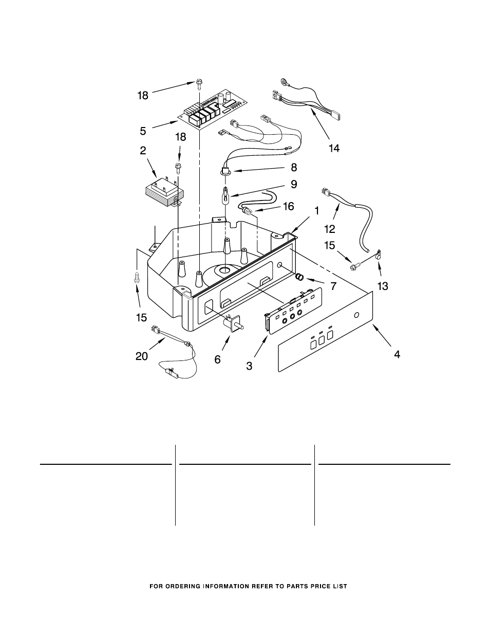Control panel, Control panel parts | KITCHENAID KUIS18NNJT7 User Manual | Page 6 / 9