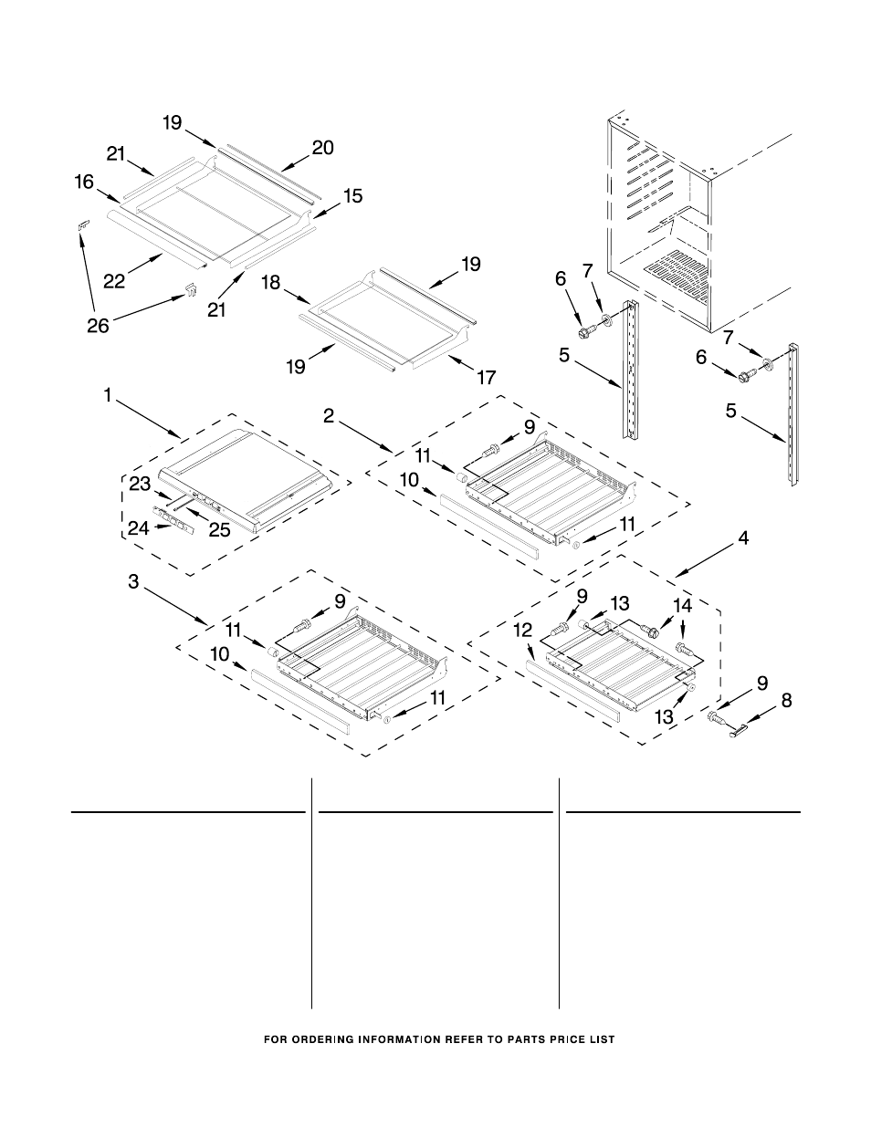 Shelf, Shelf parts, For models: kbco24lsbx00 (black cabinet) | KITCHENAID KBCO24LSBX00 User Manual | Page 3 / 5