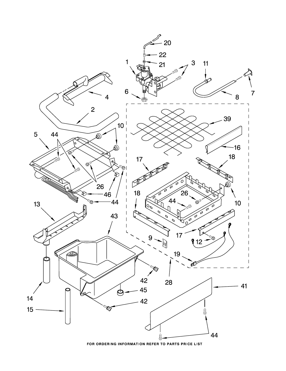 Evaporator, ice cutter grid and water, Evaporator, ice cutter grid and water parts | KITCHENAID KUIS155HLS3 User Manual | Page 3 / 8