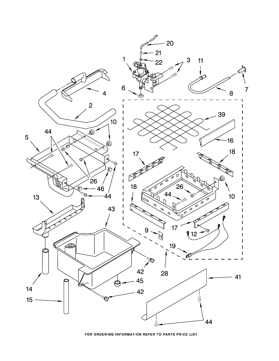 Evaporator, ice cutter grid and water, Evaporator, ice cutter grid and water parts | KITCHENAID KUIS15PRHB6 User Manual | Page 3 / 8