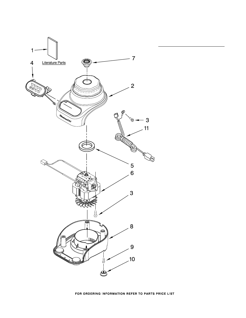 Unit parts, For variations of model: ksb465 | KITCHENAID KSB465WH0 User Manual | Page 2 / 3