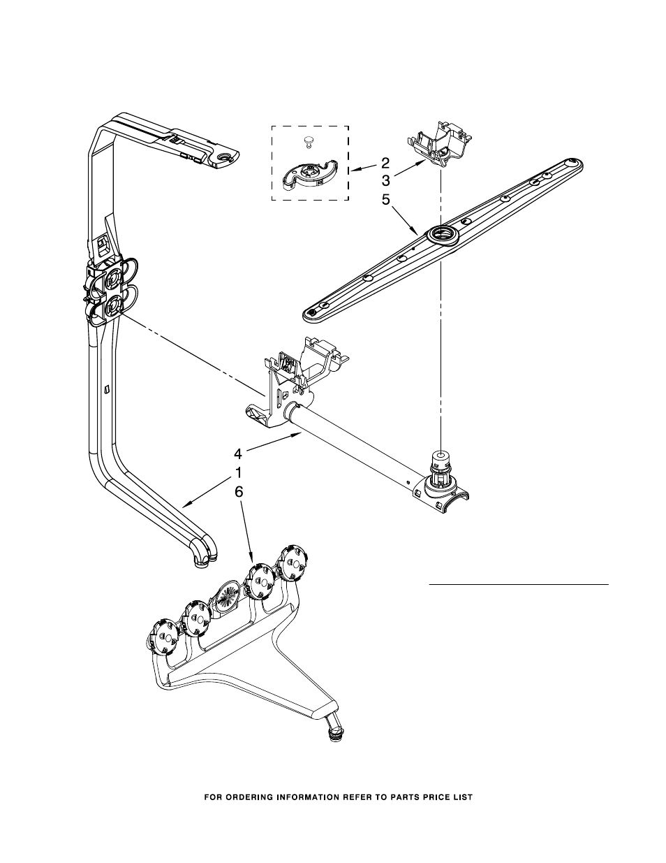 Upper wash and rinse, Upper wash and rinse parts, For model: kude70fvss1 (stainless) | KITCHENAID KUDE70FVSS1 User Manual | Page 9 / 15