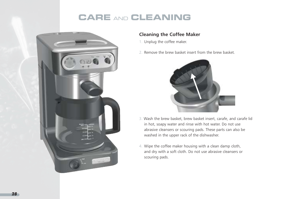 Care, Cleaning | KITCHENAID KPCM050 User Manual | Page 30 / 39